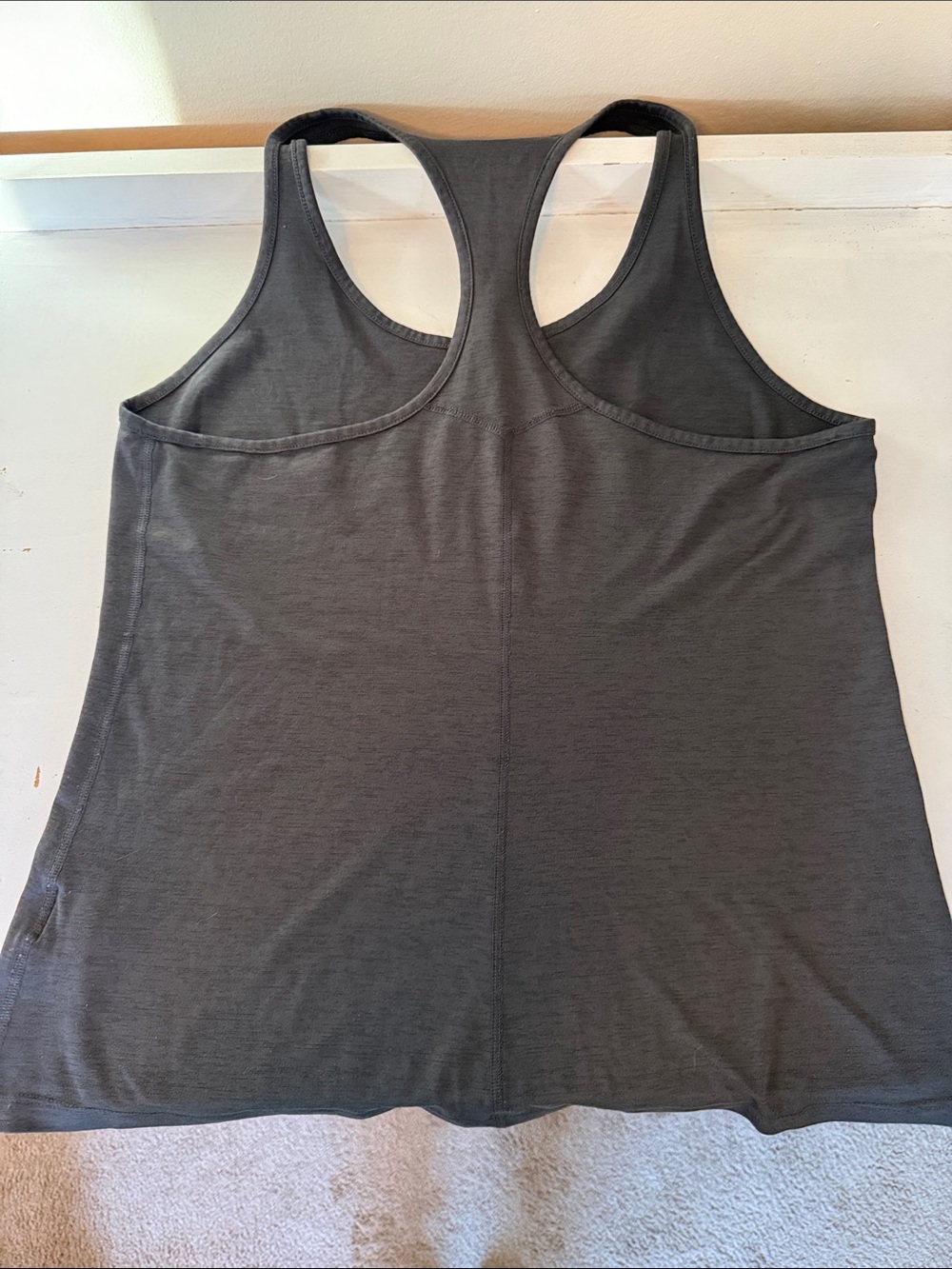 Women’s Philadelphia Eagles Nike Women’s Charcoal Racerback Tank - Picture 2 of 3